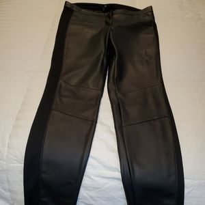 H&M Faux Leather Ponte Pants.